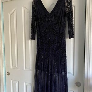 beaded event dress
